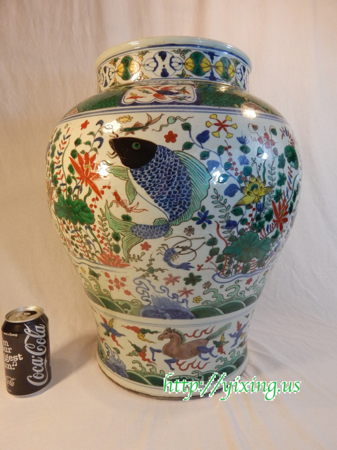 MingJiajingWucaiFishLargeJar